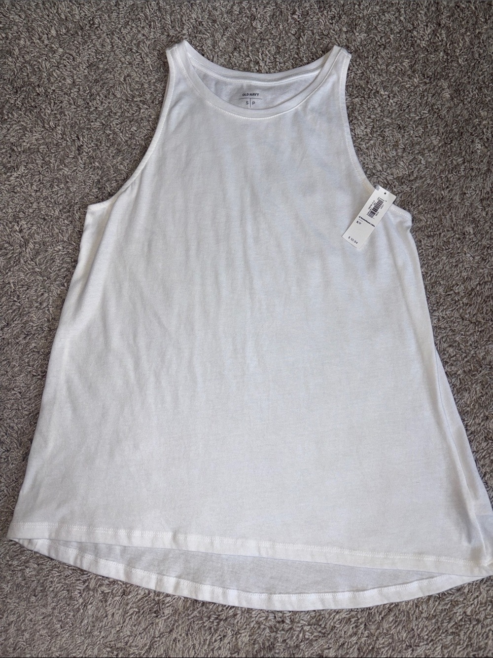 Old Navy White Scoop-Neck Tank Top - Women's